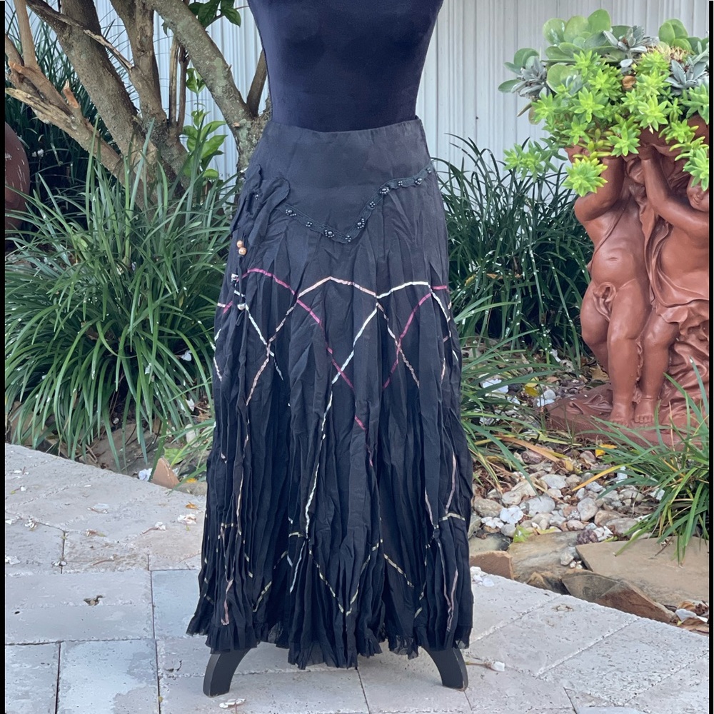 Suede skirt